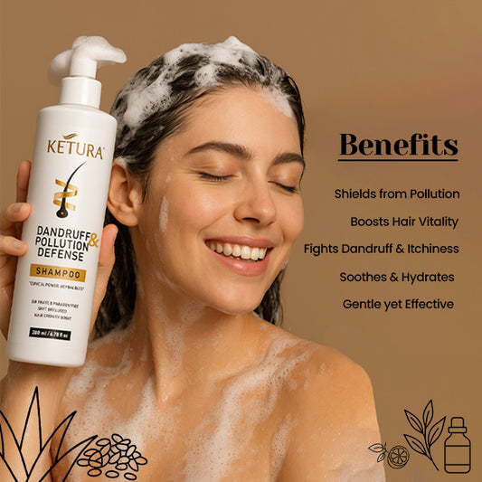 Dandruff & Pollution defence Shampoo AND Moisturizing & Nourishing Conditioner Combo