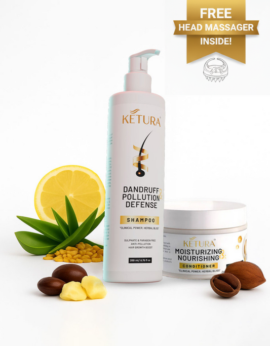 Dandruff & Pollution defence Shampoo AND Moisturizing & Nourishing Conditioner Combo